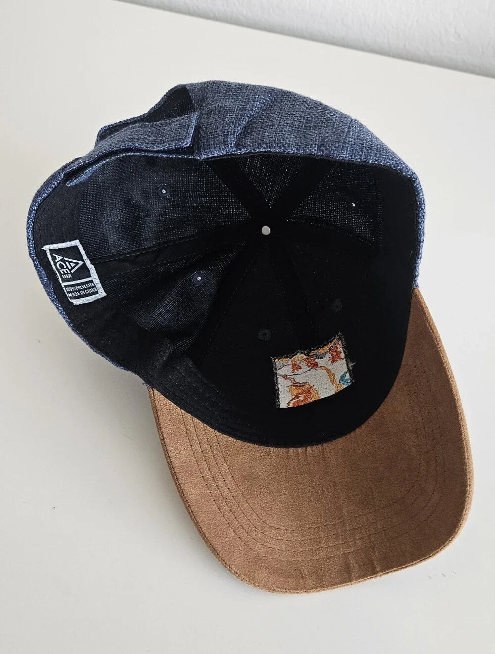 Grand Canyon Conservancy Hat Denim Faux Suede Adjustable Snapback Baseball Cap